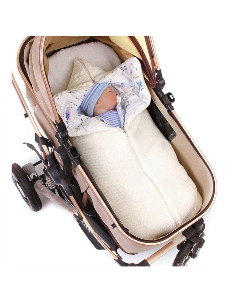 Arabest - Multiple Design Soft and Delicate Baby Zipper Closure Sleeping Bag Solid Thick Warm for Newborn - Image 1