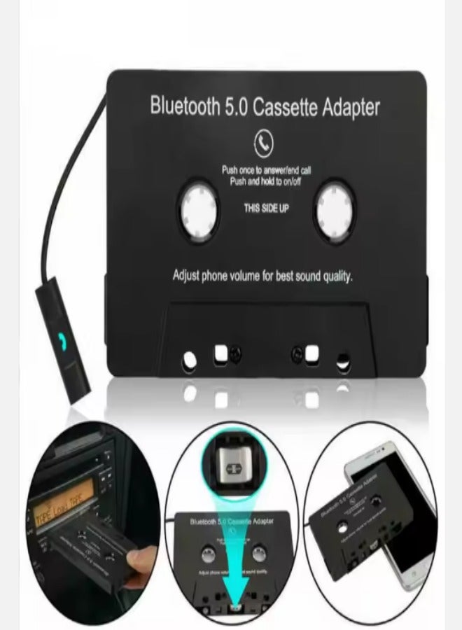 DUNISO Car audio Bluetooth tape receiver, cassette tape converter with Bluetooth 5.0 and USB cable, Bluetooth Hands-Free，suitable for home or car use，black  - Image 2