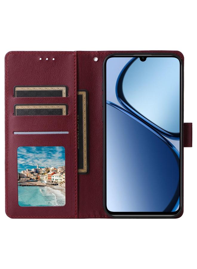 اس-توب جراب هاتف جلدي متعدد الوظائف بثلاث فتحات للبطاقات لهاتف Realme C63 4G - Image 4