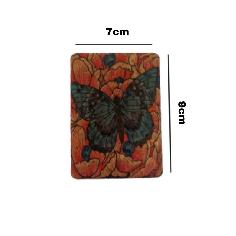 Generic Rectangle Compact Mirror with Floral Design 2x1 Magnifying Glass 35L x 28W inches  - Image 5