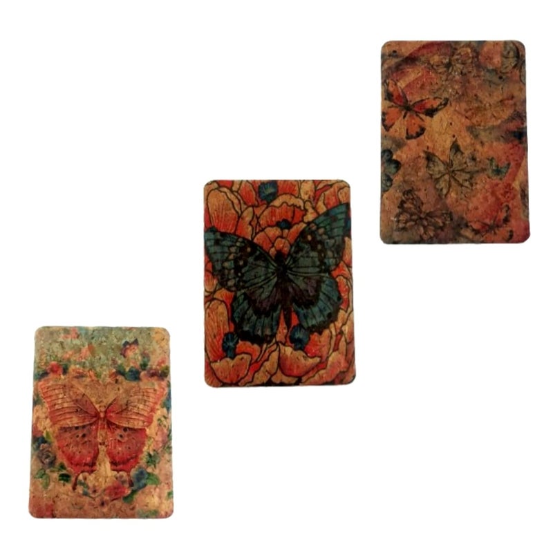 Generic Rectangle Compact Mirror with Floral Design 2x1 Magnifying Glass 35L x 28W inches  - Image 1
