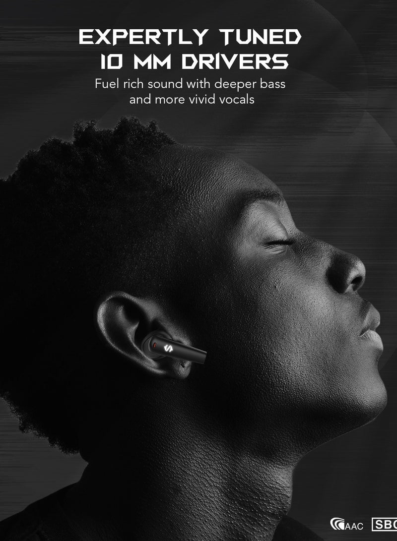 بلاك شارك سماعة رأس بلوتوث لاسلكية من بلاك شارك T10، سماعة رأس رياضية مزدوجة الوضع مقاومة للماء باللون الأسود - Image 5