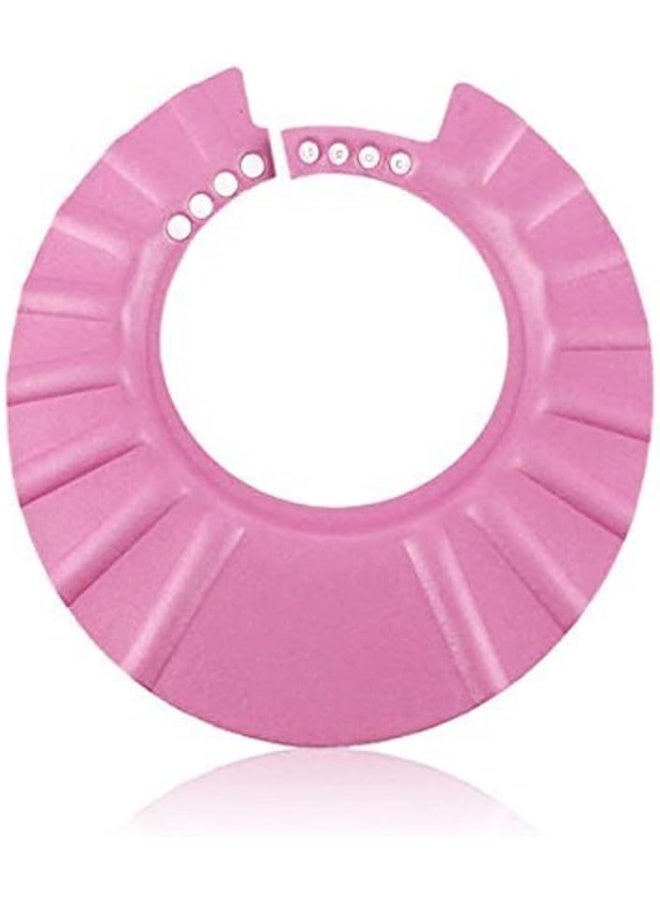 Shuiniba Baby Safe Shampoo Shower Bathing Protection Soft Shower Cap Hat Wash Hair Shield for Children Kids (Pink) - Image 1