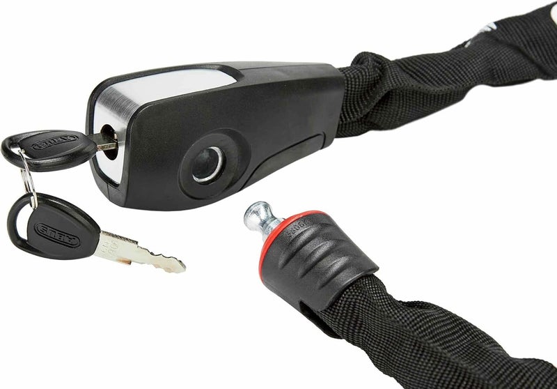 Abus Steel-O-Chain 8807K Chain Lock - Flexible Hardened Steel Bike Lock - Security Level 8-85 cm - Black - Image 2