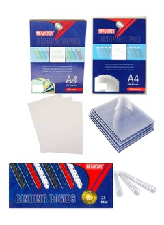 PARTNER Binding Accessories With 25mm Comb White  - Image 1