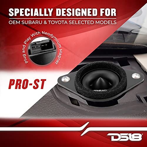 DS18 PRO-ST OEM ترقية تويتير ضغط الرصاص مع تقاطعات 1.9" - مجموعة ترقية تويتير OEM للسيارات للعديد من طرازات سوبارو/تويوتا - بديل لـ H631SFJ101 و H631SFJ100 (زوج) - Image 3