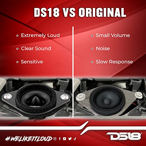 DS18 PRO-ST OEM ترقية تويتير ضغط الرصاص مع تقاطعات 1.9" - مجموعة ترقية تويتير OEM للسيارات للعديد من طرازات سوبارو/تويوتا - بديل لـ H631SFJ101 و H631SFJ100 (زوج) - Image 4