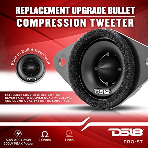 DS18 PRO-ST OEM ترقية تويتير ضغط الرصاص مع تقاطعات 1.9" - مجموعة ترقية تويتير OEM للسيارات للعديد من طرازات سوبارو/تويوتا - بديل لـ H631SFJ101 و H631SFJ100 (زوج) - Image 2