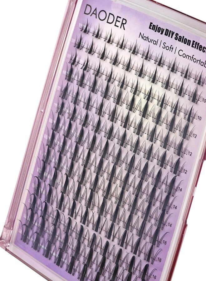 DAODER Spiky Lash Clusters Natural Fairy Anime Manga Lash Extension Wet-Look 8-18MM Invisible Clear Band Eyelash Extension Clusters D Curl 140pcs Reusable(8-18MM Spiky) - Image 1