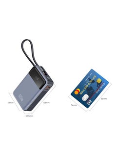 ايوسويت بطارية متنقلة سعة 20,000 ملي أمبير - قوة 65 وات بي دي - مع وصلة تايب سى ومنفذ USB-C  ومنفذ T173LP ) USB-A )  - Image 4
