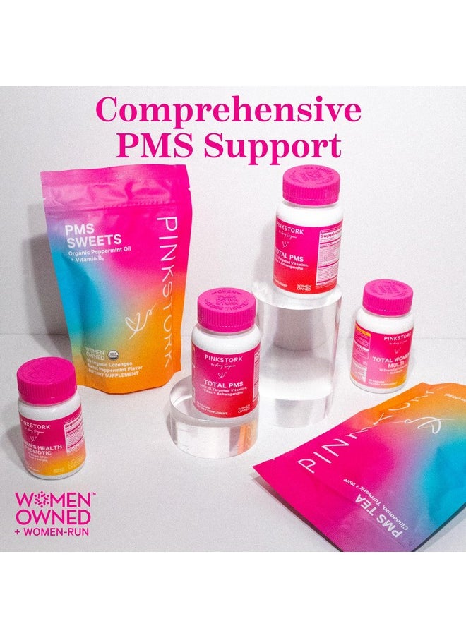 بينك ستروك مكمل Pink Stork PMS للنساء - فيتكس، وأشواغاندا، وجذر الماكا و10 فيتامينات ومعادن لدعم التوازن الهرموني، والمزاج، والانتفاخ، وانتظام الدورة الشهرية - 60 كبسولة  - Image 4
