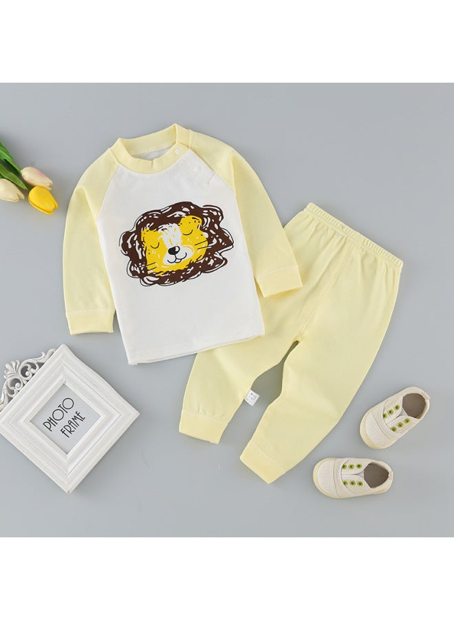 Autumn And Winter Children's Underwear Set Baby Cotton Autumn Clothes Long Pants Pajamas Home Clothes Children's Clothing