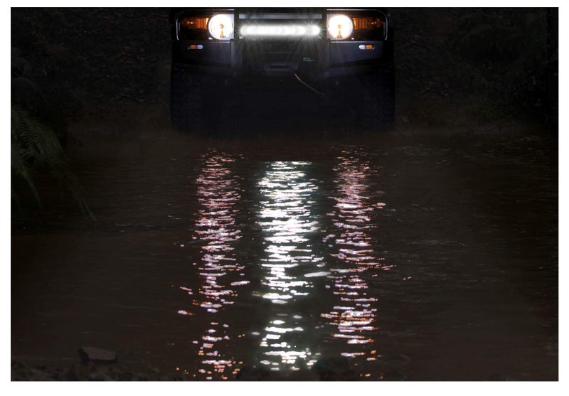 PRIKNIK 40 Led 120 Watt Auxiliary Bar Fog Light Bar Light White Off-Roading (22"-24" approximate)- Cars UniV-ersal Fitment (40 LED Bar Light) - Image 4