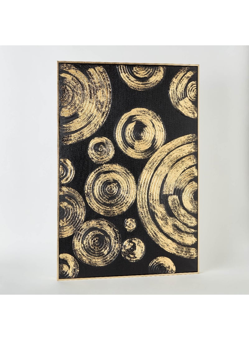 Home Box Walmer Abstract Framed Foil Clear Painting Wall Art 62 x 92 x 4.5 cm  - Image 5