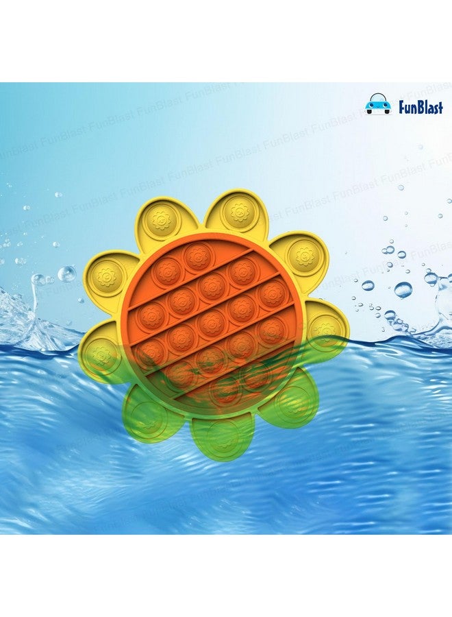 FunBlast Pop It - Popit Game, Poppet for Kids, Pop It Toy, Pop It Toys for Kids, Pop It Fidget Toy, Pop It Big, Pop It for Girls, Sunflower with Cactus Pop it Fidget Toy for Kids Pack of 2 Pcs - Image 5