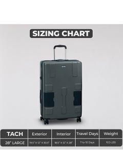 TACH Connectable Luggage 28" Large Size Spinner Luggage with TSA Locks Hard Shell Patented Built-In Connecting System Easily Links 6 Bags  - Image 3