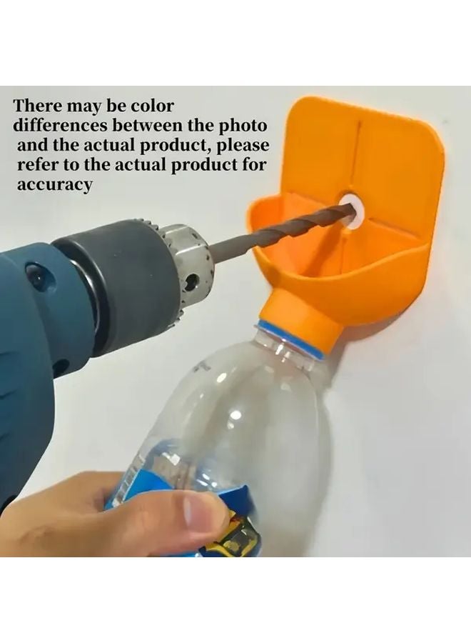 Orange Drill Dust Collector For DIY Furniture Repair Easy To Install Clean - Image 2
