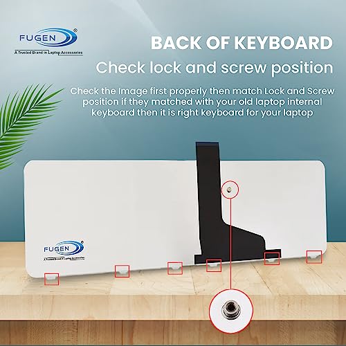Fugen Laptop Internal Keyboard (US) for Toshiba Satellite C850, L850, C845, C855, C870, C870D, C875 P/No.V130526AS3, 6037B0077902 Black - Image 3