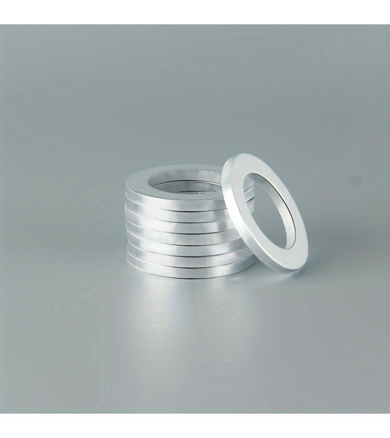 Oil Drain Plug Gasket Washer 10 Pcs Aluminum M14 Crush Washer Premium Seal Replacement Compatible with Selected Honda Acura Models - Image 4