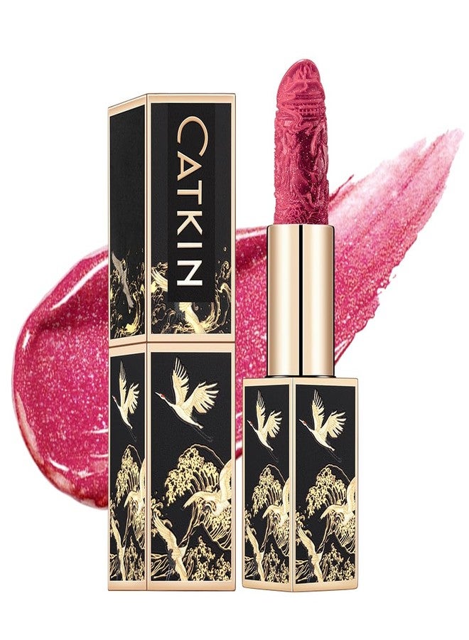Catkin Moist Lipstick Hydrating High Impact Color Infused with Vitamin E and Avocado Oil Smooth Soft Texture Long Lasting Glow Finish 170 - Image 1