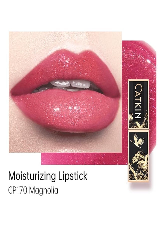 Catkin Moist Lipstick Hydrating High Impact Color Infused with Vitamin E and Avocado Oil Smooth Soft Texture Long Lasting Glow Finish 170 - Image 2