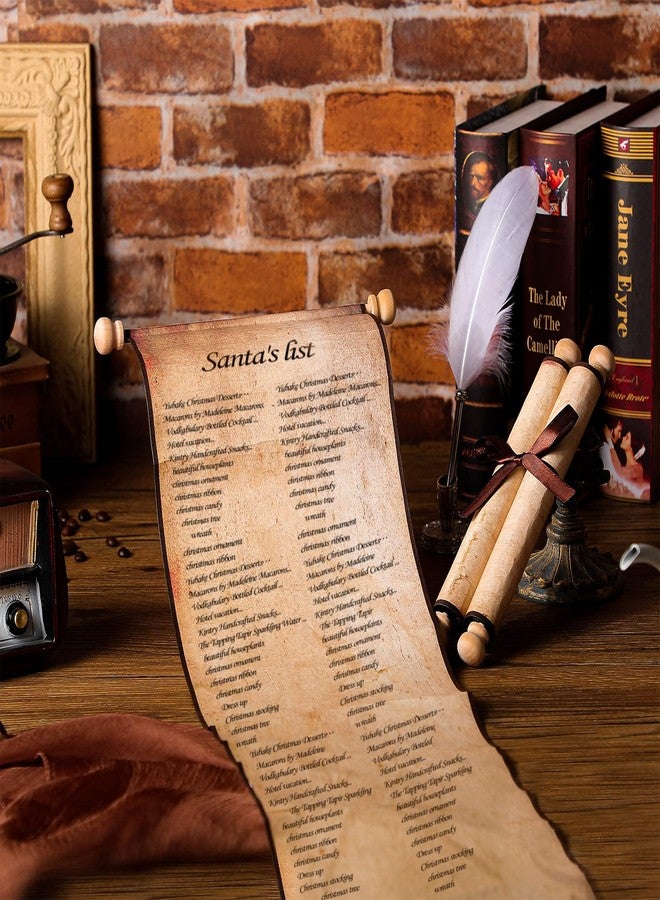 Epakh 1 Pack Blank Scroll Paper on Wood Rod, 9 x 72 in, for Writing & Drawing - Image 4