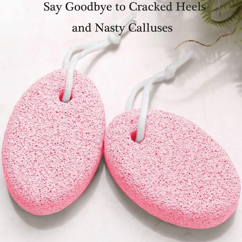 HOOMBOOM 2PCS Natural Pumice Stone for Feet, HOOMBOOM Lava Pedicure Tools Hard Skin Callus Remover for Men/Women Feet and Hands - Natural Foot File Exfoliation to Remove Dead Skin - Image 3