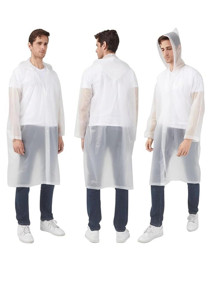 Festive Gallery Raincoat Rain Poncho for Adults, EVA Rain Poncho for Women and Men Reusable Raincoat Jacket Packable Raincoat for Family Fishing,Travel,Emergency (70X140cm)  - Image 3