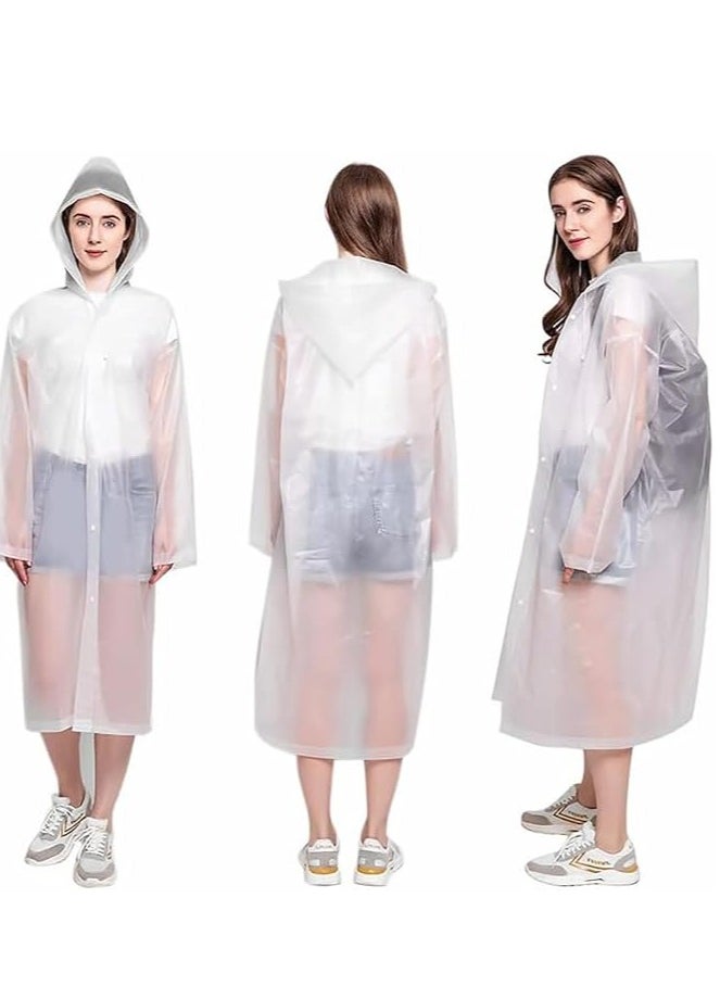 Festive Gallery Raincoat Rain Poncho for Adults, EVA Rain Poncho for Women and Men Reusable Raincoat Jacket Packable Raincoat for Family Fishing,Travel,Emergency (70X140cm)  - Image 4
