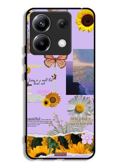 Tolwak Xiaomi Redmi Note 13 Pro 5G Protective Case Cover Beautiful Sunflower Stickers  - Image 1