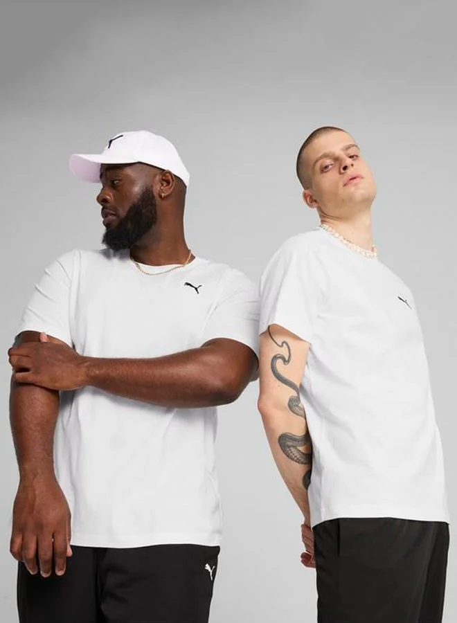 PUMA puma white Essential Small Logo T-Shirt for Men | Best Price UAE