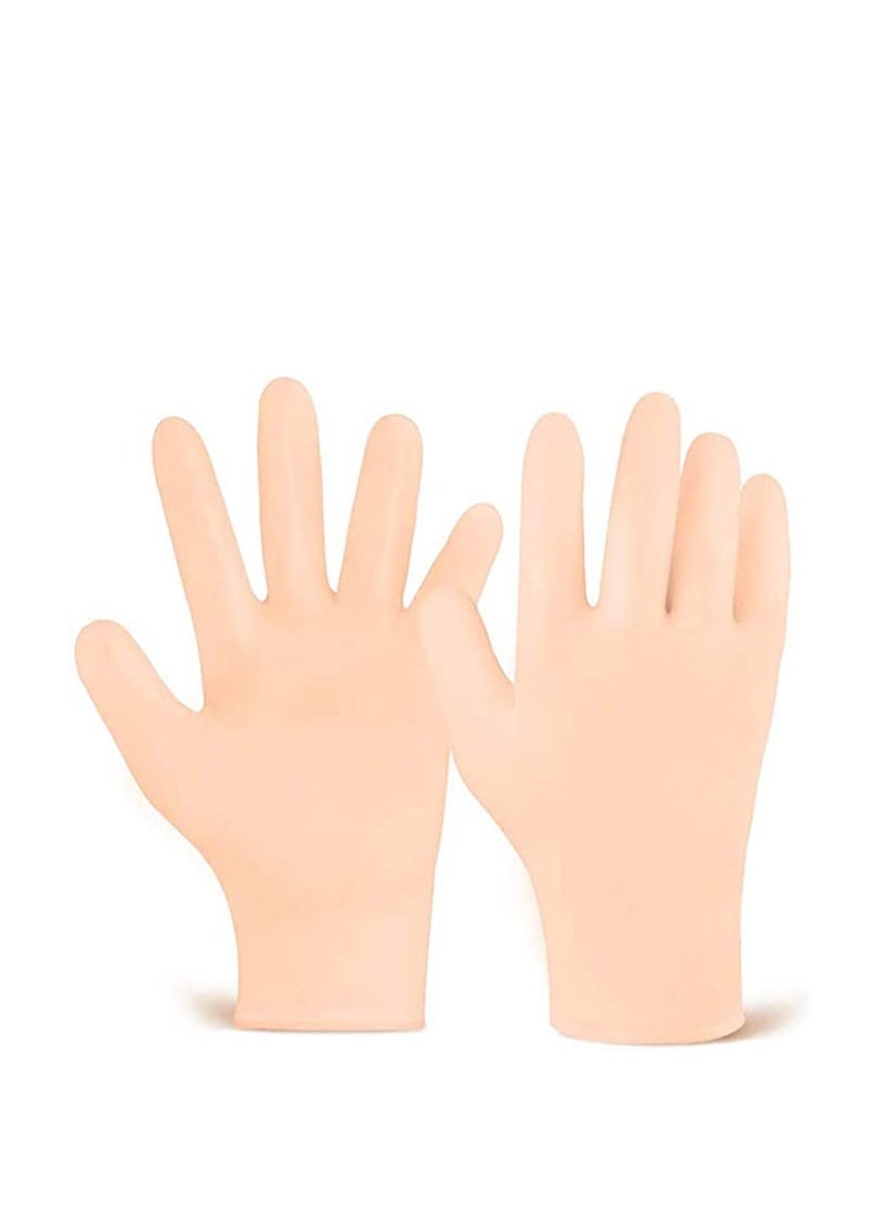 SYOSI Moisturizing Gloves, Silicone Glove, Waterproof Sunscreen Stretch Gloves Soft Auxiliary Moisturizing Beauty Gloves, Gel Moisturizing Gloves Protective Waterproof Helps To Remove Calluses Dry (M) - Image 1