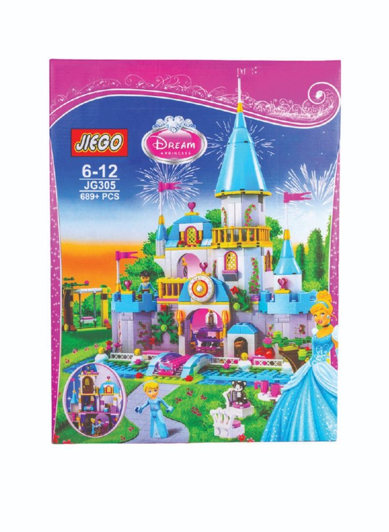 Jiego Dream Princess Cindrella Castle 689 Pieces - JG305