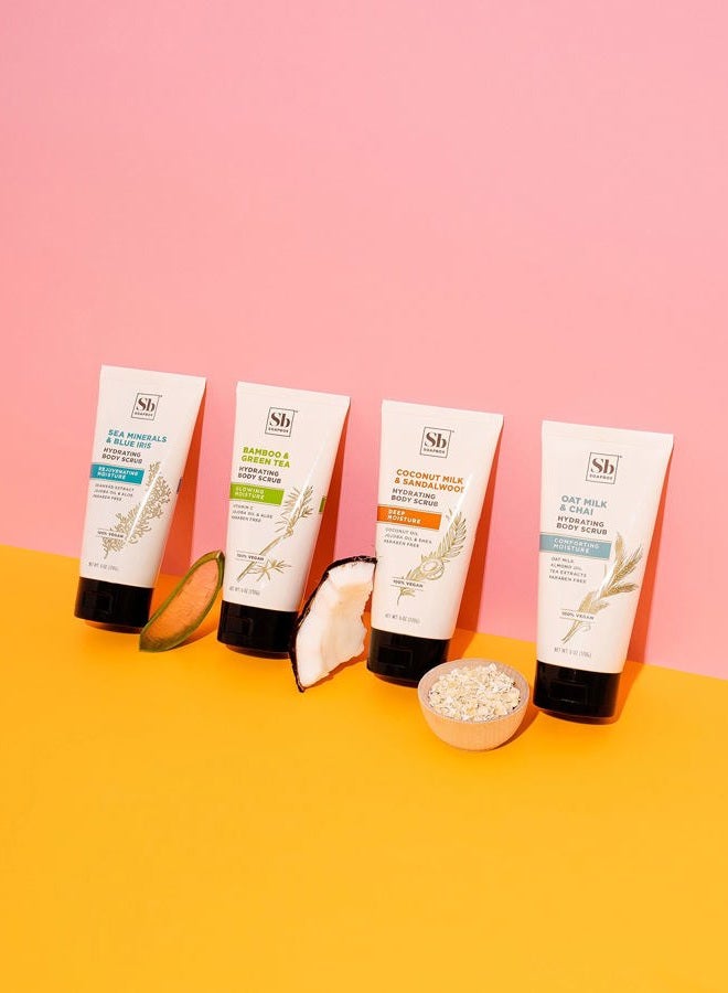 Soapbox Gentle Exfoliating Body Scrub - Oat Milk & Chai, Sugar Scrub to Buff Away Dead Skin, Moisturizing with Vitamin E and Coconut Oil, with Calming Oat Milk, Paraben-Free, Cruelty-Free, 6 oz. - Image 5