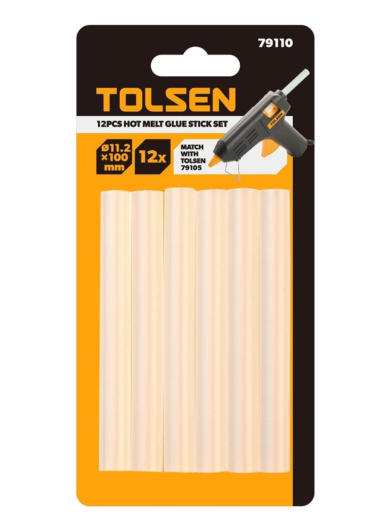 Tolsen Glue Gun 60W (Model 38071) with 12pcs Glue Stick Set (Model 79110) – 11.2x100mm - Image 5