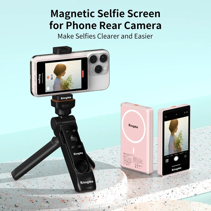 كينج ما ملحقات كاميرا KingMa, Vlog Screen (Pink) - Image 5