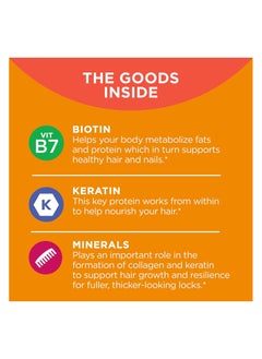 OLLY Ultra Strength Hair Softgels, Supports Hair Health Biotin Keratin Vitamin D B12 Hair Supplement 30 Day Supply 30 Count (Packaging May Vary)  - Image 3