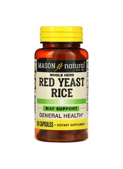 Mason Natural Mason Natural, Whole Herb Red Yeast Rice, 60 Capsules  - Image 1
