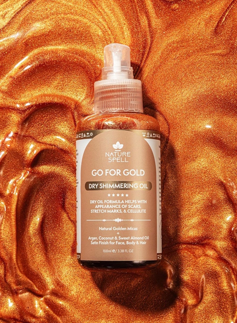 نايتشر سبيل زيت ناتشر سبيل "غو فور غولد" اللامع الجاف – 100 مل | ترطيب وتفتيح للبشرة والشعر - Image 3