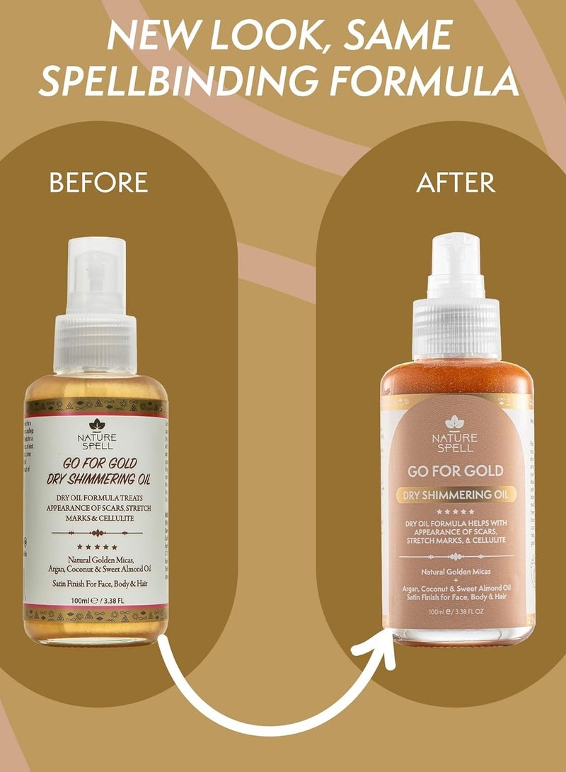 نايتشر سبيل زيت ناتشر سبيل "غو فور غولد" اللامع الجاف – 100 مل | ترطيب وتفتيح للبشرة والشعر - Image 4