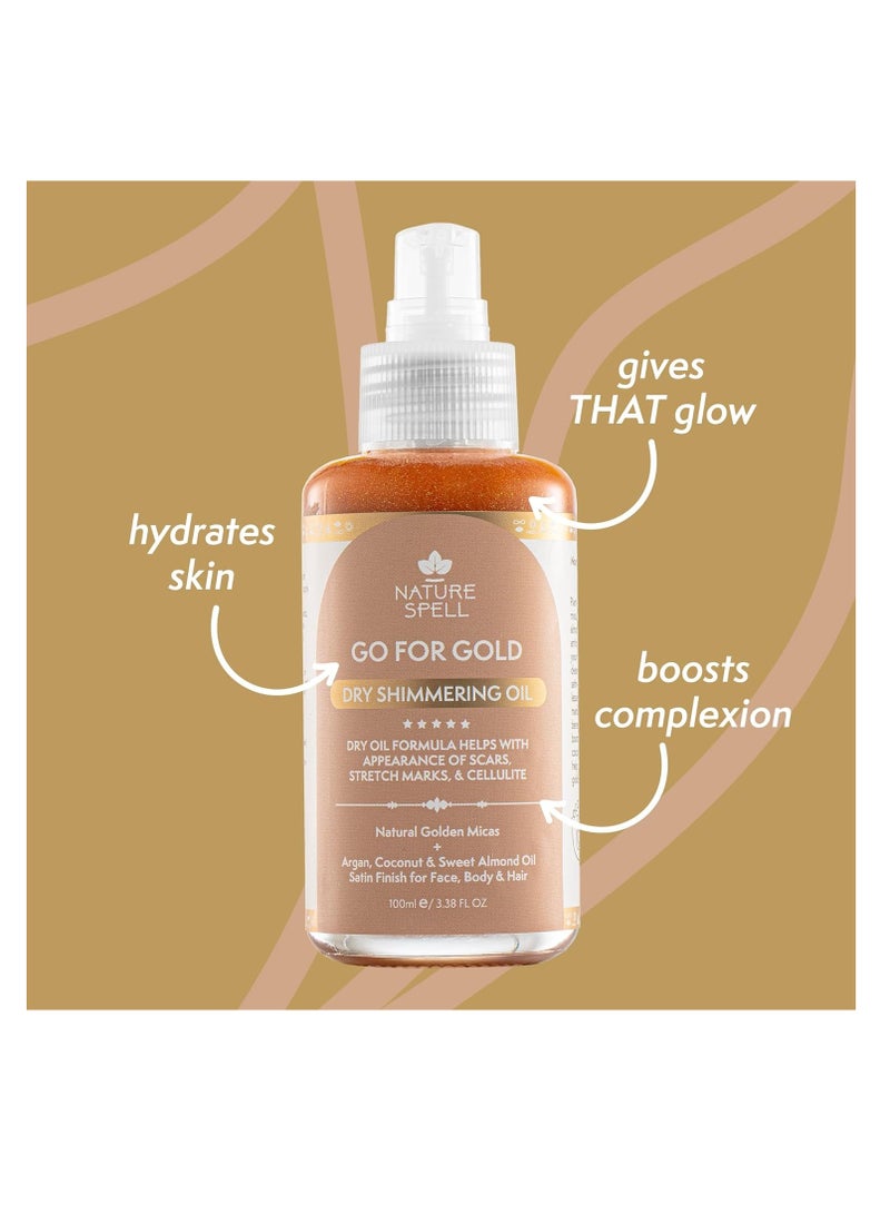 نايتشر سبيل زيت ناتشر سبيل "غو فور غولد" اللامع الجاف – 100 مل | ترطيب وتفتيح للبشرة والشعر - Image 5