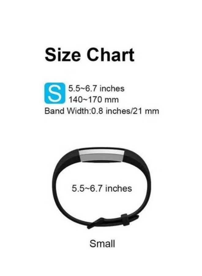 For Fitbit Alta HR  Small Size Soft Silicone Wrist Band Strap  - Image 3
