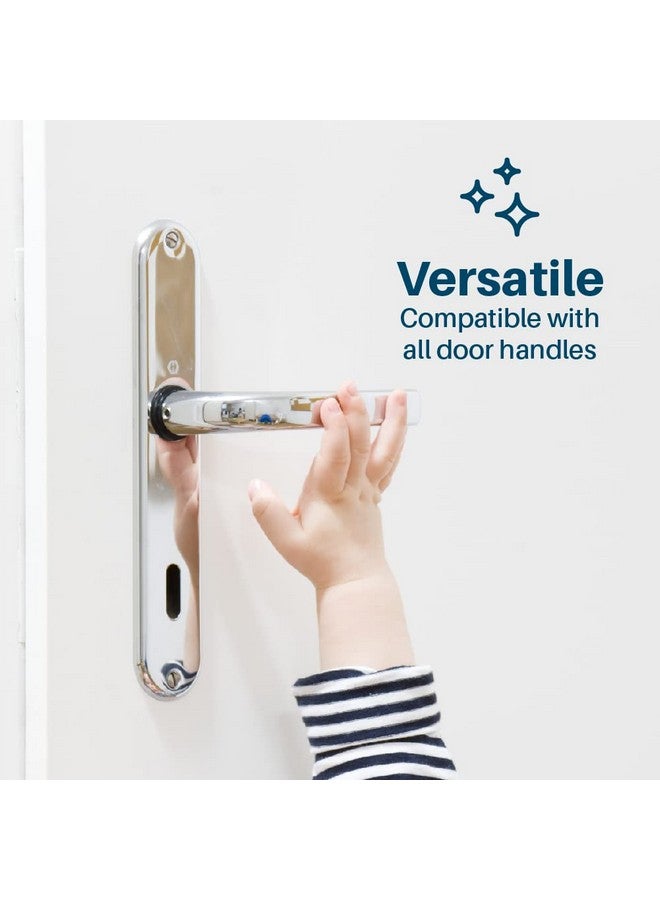 Inaya Child Proof Door Lever Lock, Baby Proofing Door Handle Lock, Minimalist Design, 3M Adhesive & No DrillingNeed, Child Safety Door Handle Locks (2 Pack) - Image 4