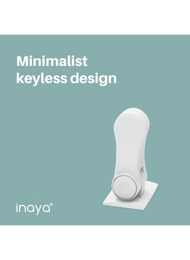 Inaya Child Proof Door Lever Lock, Baby Proofing Door Handle Lock, Minimalist Design, 3M Adhesive & No DrillingNeed, Child Safety Door Handle Locks (2 Pack) - Image 2