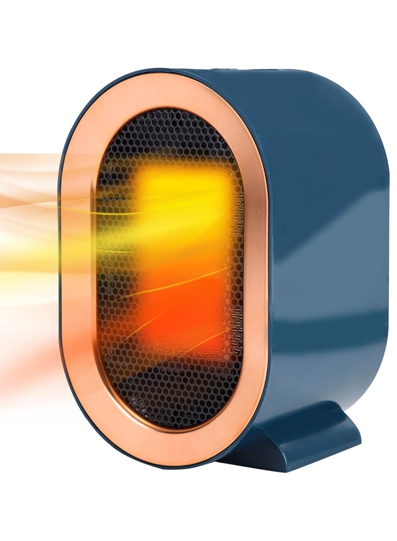 DubaiGallery Portable electric space heater, personal table heater 1200W, ceramic for fast silent heating with thermostat for small room, bedroom and office use - Image 1