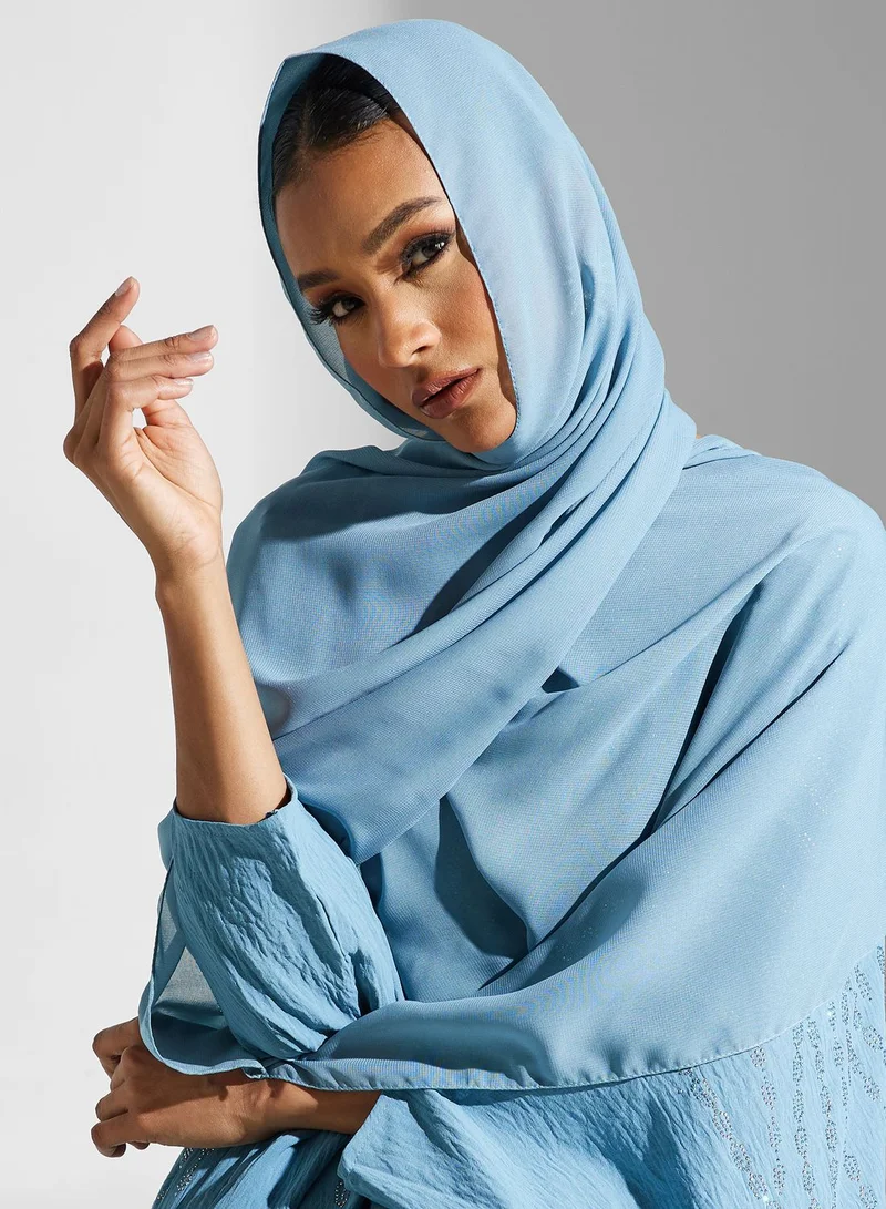 Khizana Embellished Detail Abaya With Sheila
