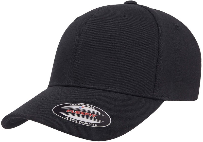 Flexfit Mens Pro-Formance Cap, Black, Small-Medium US - Image 1