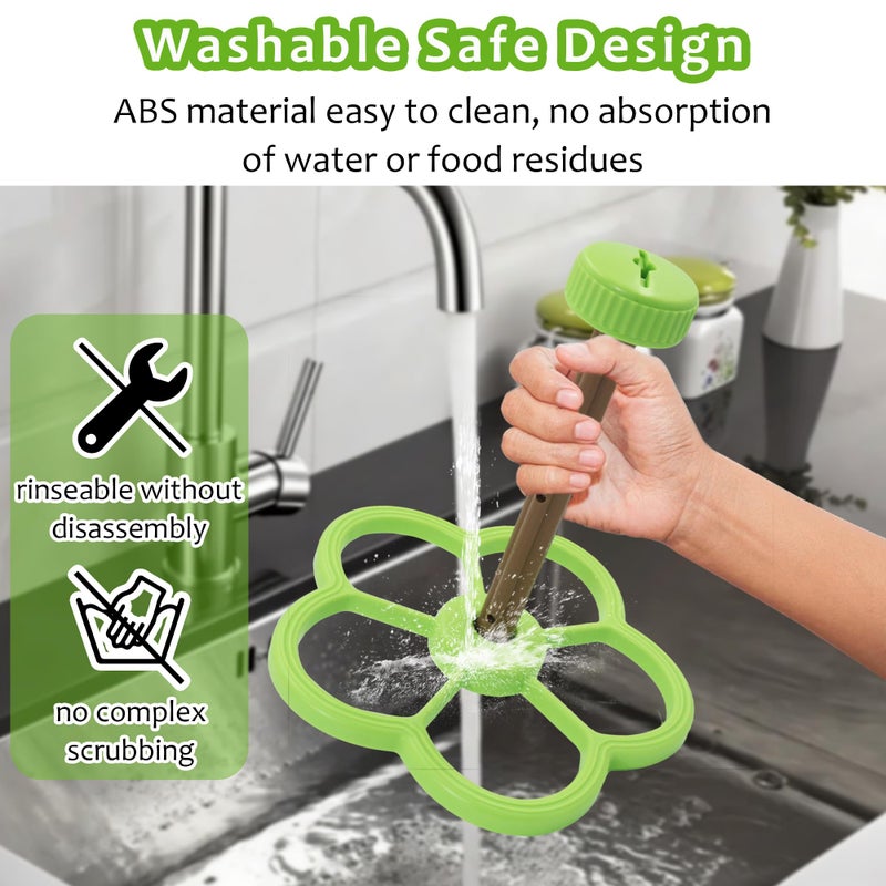 Jevnd Washable Bird Spinning Toy, 360Â° Rotation Parrot Perch with Anti-Slip Texture, Sturdy Hanging Parakeet Toys with 1.8'' Larger Washer Fit Most Birds Cage, Large Bird Cage Toy for Cockatiel Budgie - Image 3
