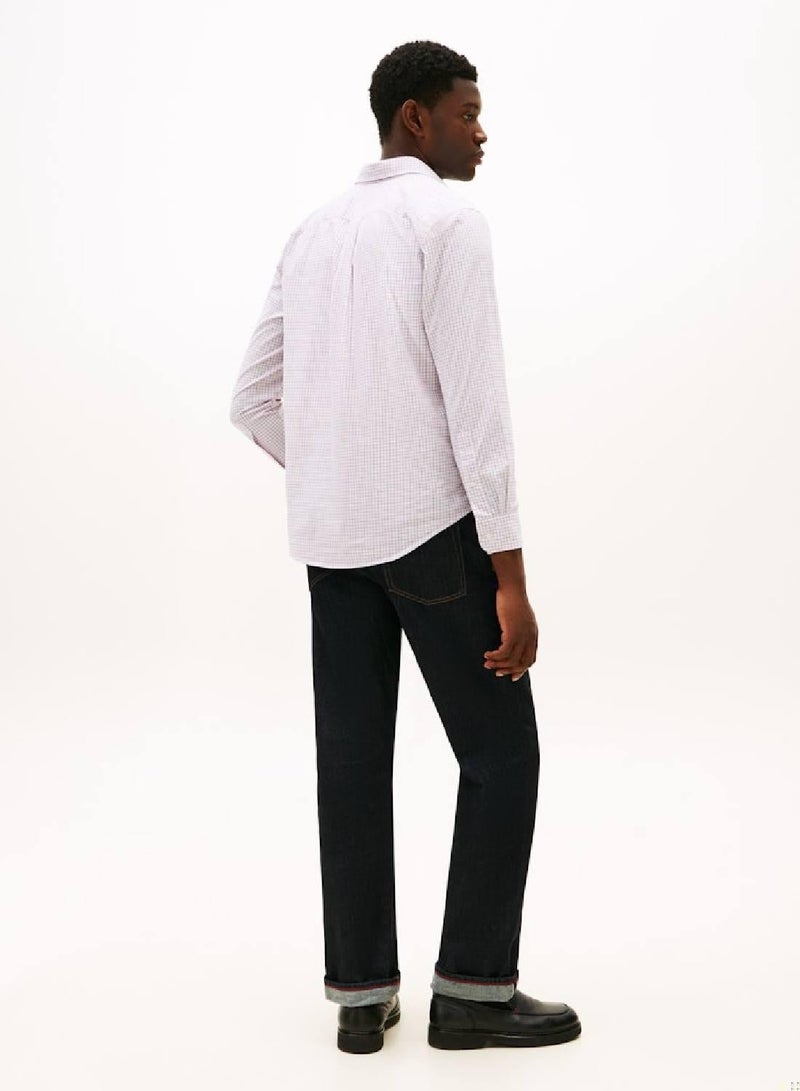 TOMMY HILFIGER TH Flex Regular Fit Tattersall Check Shirt - Image 2