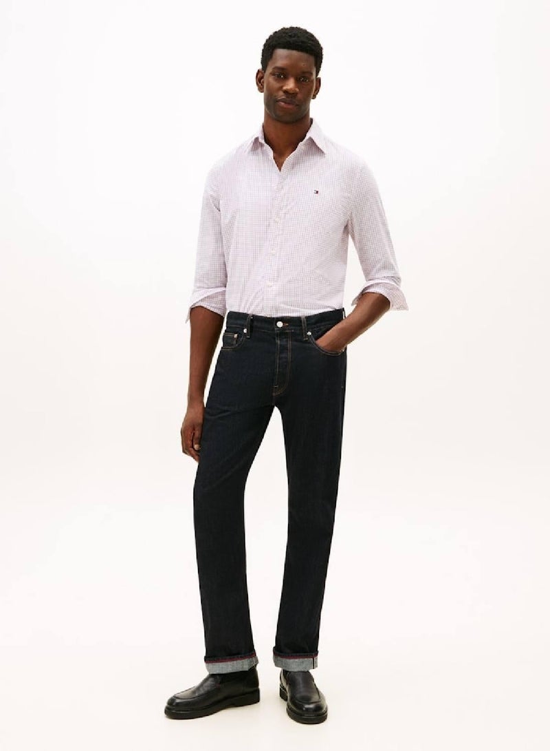 TOMMY HILFIGER TH Flex Regular Fit Tattersall Check Shirt - Image 3